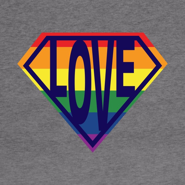 Super Love Rainbow by Mint Tees